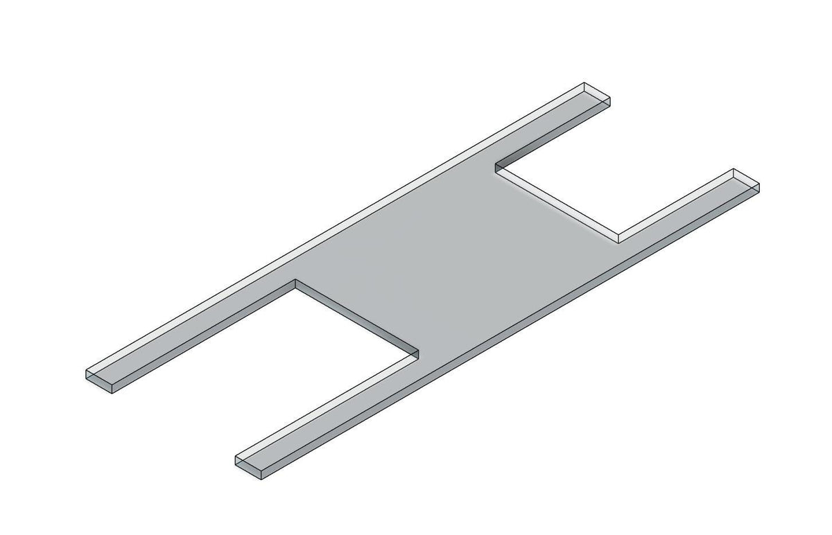3D model of the clear replacement plate for the original Square Golf metal case