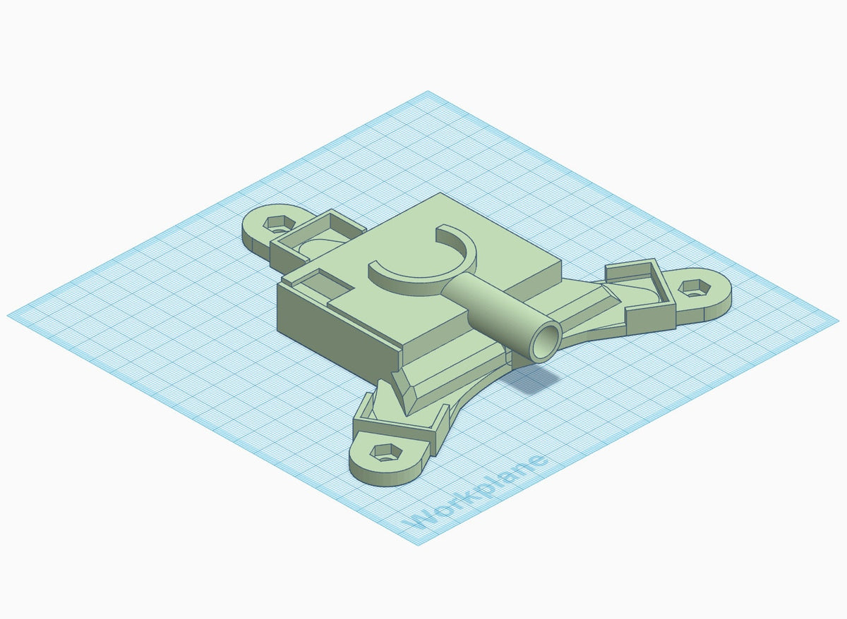 CAD model of the Garmin R10 laser alignment and leveling stand
