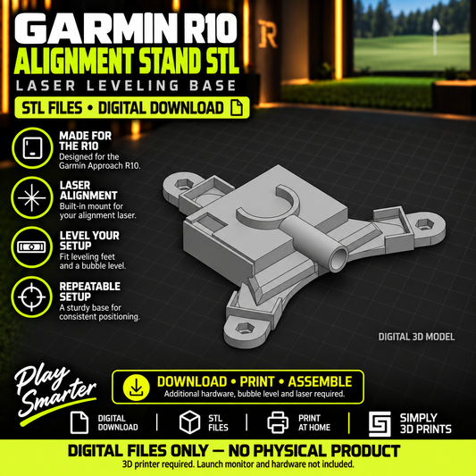 Garmin R10 alignment stand STL files — digital download overview