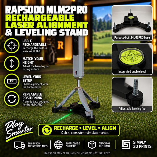 Rapsodo MLM2PRO Rechargeable Laser Alignment & Leveling Stand
