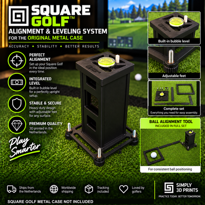 Square Golf Original Metal Case Alignment & Leveling System