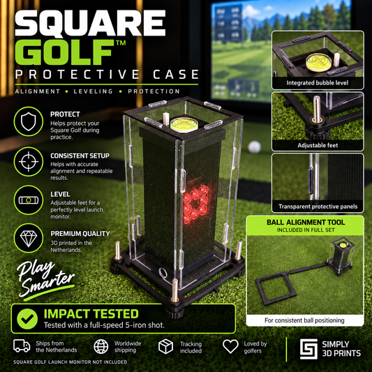 Square Golf Protective Case & Alignment System