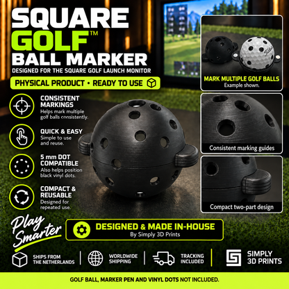 Square Golf Ball Marker
