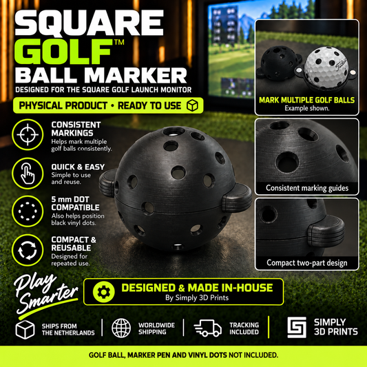 Square Golf Ball Marker