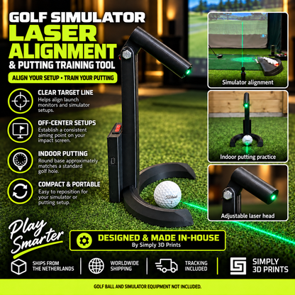 Golf Simulator Laser Alignment & Putting Training Tool
