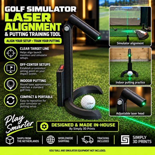 Golf Simulator Laser Alignment & Putting Training Tool