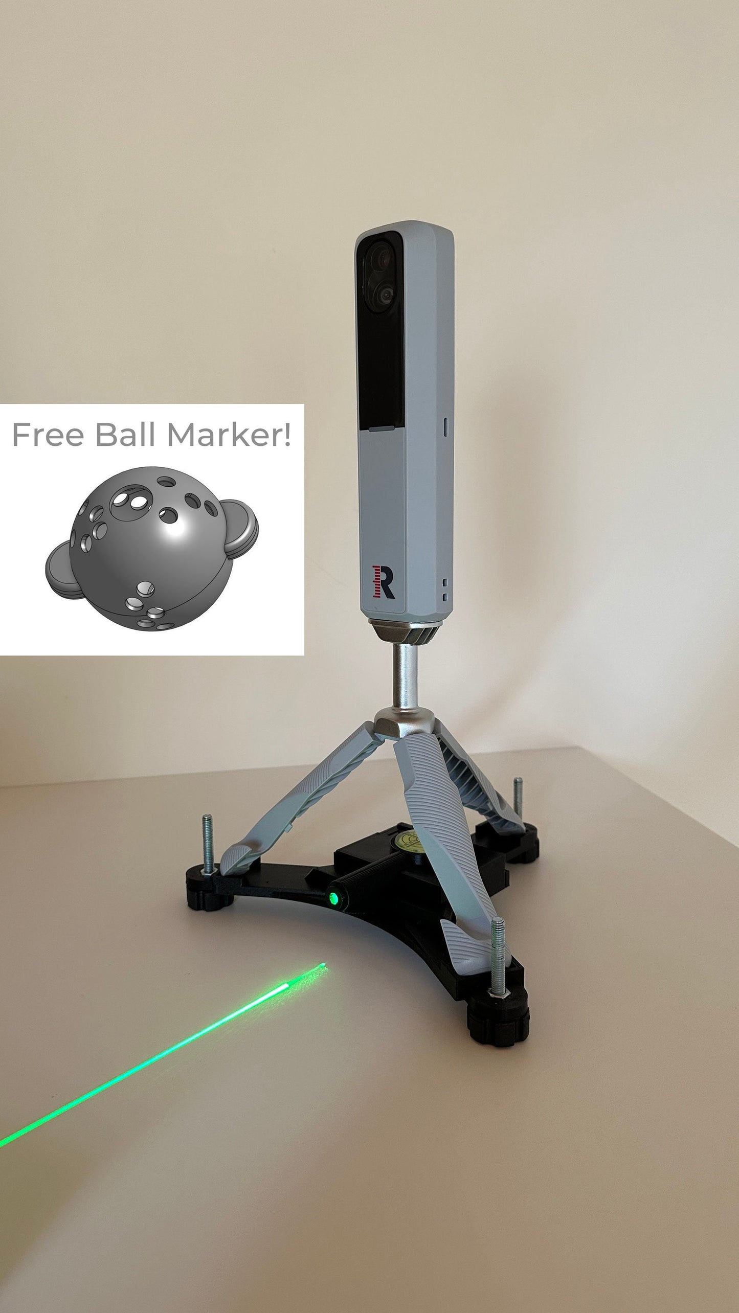 Rechargeable Rapsodo MLM 2 Pro alignment tool (Red or Green laser)