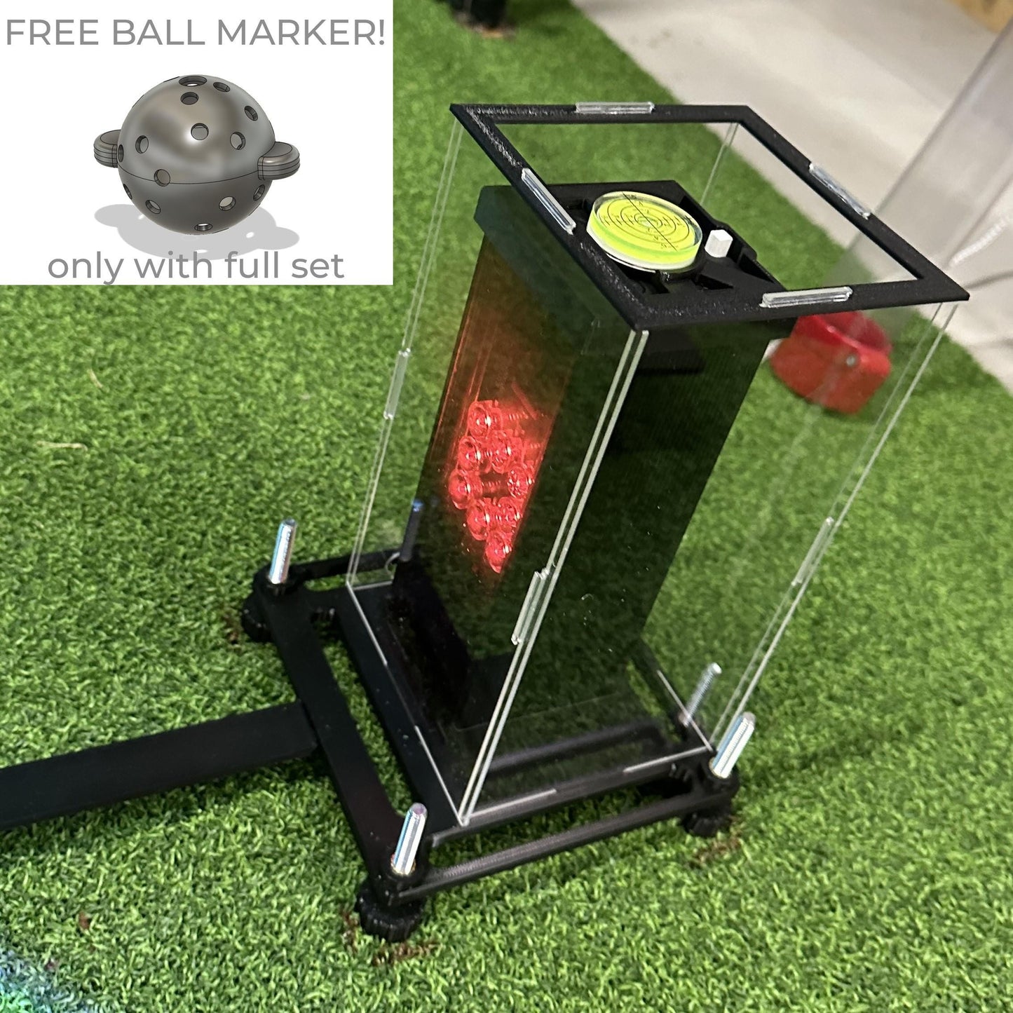 Square golf Alignment and ball positioning tool