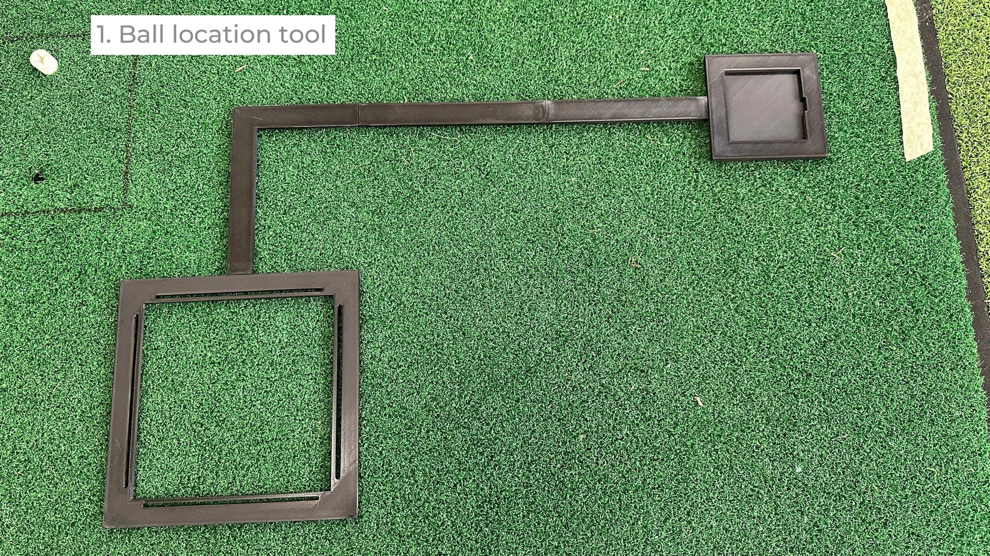 Square Golf ball placement tool