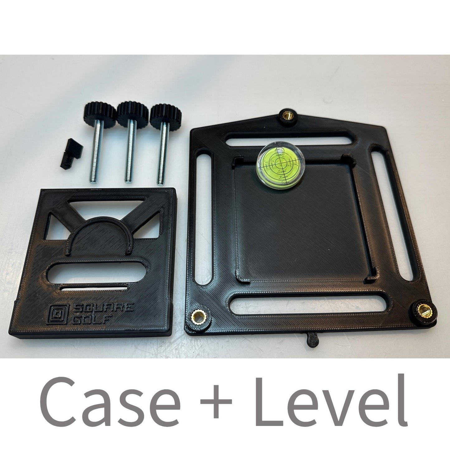 alignment / leveling with ball position tool for Square golfs own Metal protective Case (case not included)