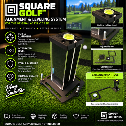 Square Golf Original Acrylic Case Alignment & Leveling System